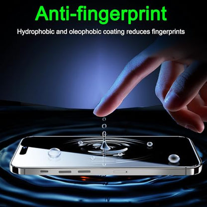 1 Pack for iPhone 15 Plus Privacy Screen Protector, Anti Spy Private Tempered Glass Film, 9H Hardness, Case Friendly - size: iPhone 15 Plus 6.7 Inch
