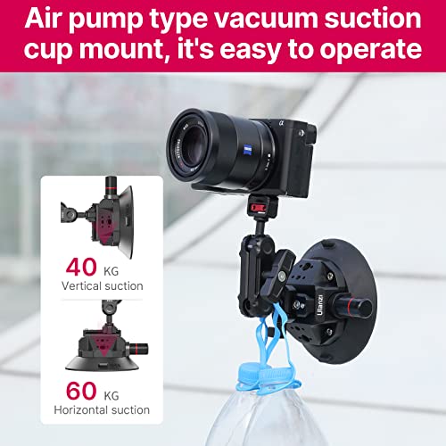 ULANZI SC-02 Suction Mount 4.5'', Magic Arm Bracket for DSLR Cameras Video - size: 4.5" SC-02 Suction Mount