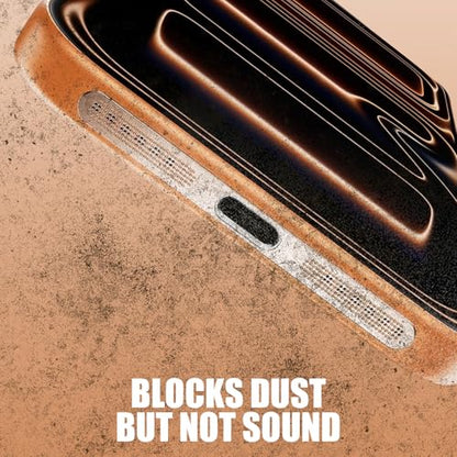 4Pcs Metal Phone Charging Port Dustproof Net Sticker Self-Adhesive Phone Speaker Anti-Scratch Protective Cover for iPhone 17 (17promax,5cm) - color: 17promax,5cm