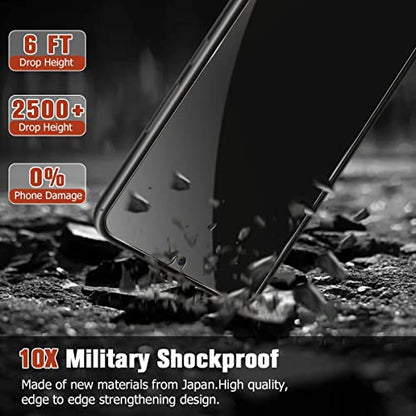 for Samsung Galaxy [S24 Plus] / [S25 Plus] Privacy Screen Protector Tempered Glass with Installation Frame [ 0.1S Fingerprint Unlock] Anti Spy Case Friendly for Samsung Galaxy [S24+] / [S25+] - size: S24 Plus/S25 Plus