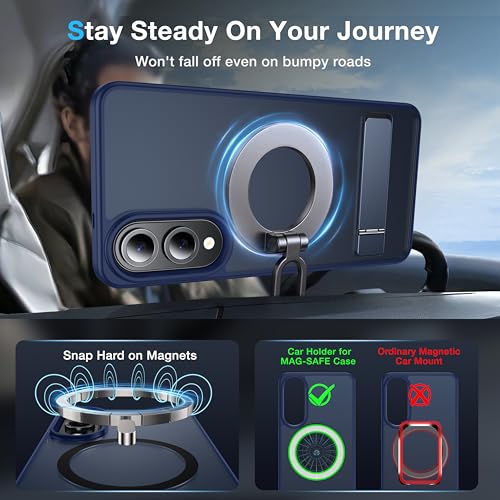 for Samsung Galaxy S25 Edge Case with MagSafe - color: Blue, size: Galaxy S25 Edge with Stand