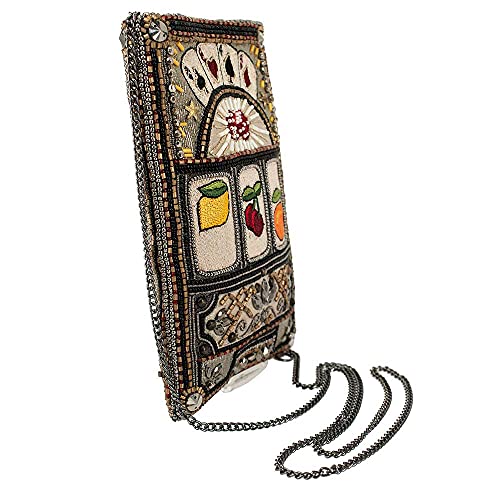 Mary Frances Payoff Beaded Crossbody Cell Phone Bag, Multicolor