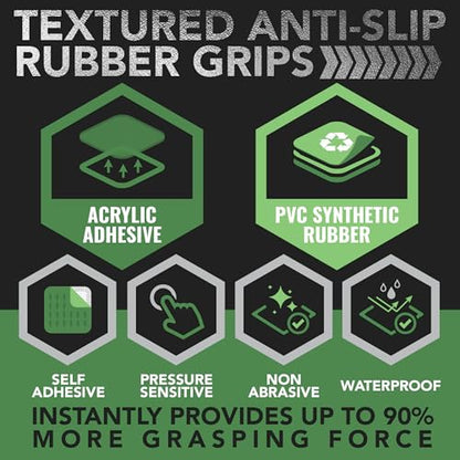 Dragon Grips 5"x7" Multi-Purpose Rubber Grip Tape, Black - color: Black, size: 5x7 (Pack of 1)