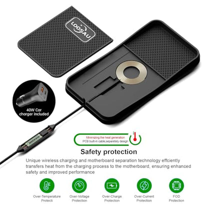 Wireless Car Phone Charger 15w Fast Chargers Charging pad Non Slip