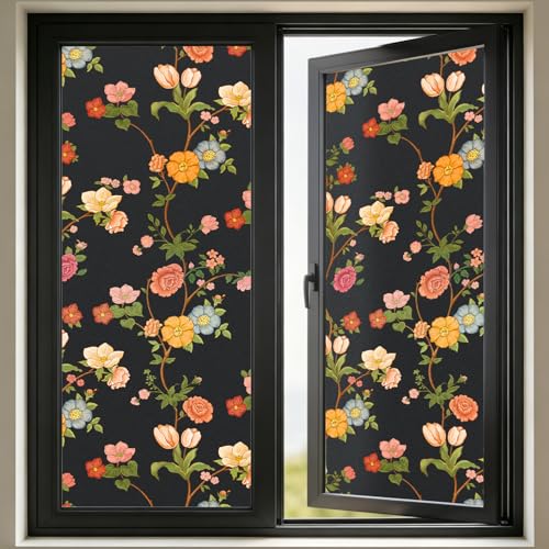 Kromapolis Blackout Window Film, Light Blocking Privacy Tint 17.5″ x 157.4″ - color: Black Matte, size: 17.5In x 157.4In