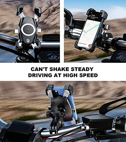 Kewig Motorcycle Phone Mount, Bike Phone Mount