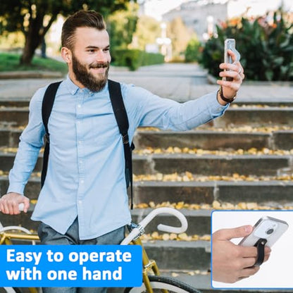 Giantree 6Pcs Phone Grip Strap, Phone Loop Finger Holder, Phones Holder for Hand Smartphones Accessories, Loops for Back of Phones Portable for Most Smartphones