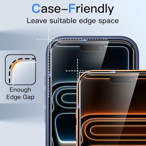 JETech 360° Privacy Screen Protector for iPhone 17 Pro Max, 2-Pack - size: iPhone 17 Pro Max
