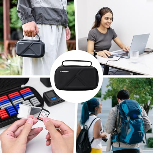 EVA PU Memory Card Case with 24 SD & 24 TF Clear Plastic Memory Card Holder - size: for 24 SD & 24 TF
