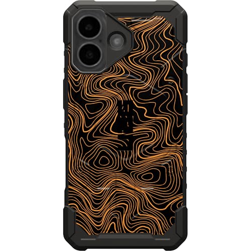 EGO TACTICAL UAG Urban Armor Gear Pathfinder case Compatible with MagSafe iPhone 17 [6.3" Screen] Special Edition Print - Black Gold Topography - color: Black Gold Topography, size: iPhone 17 (6.3")