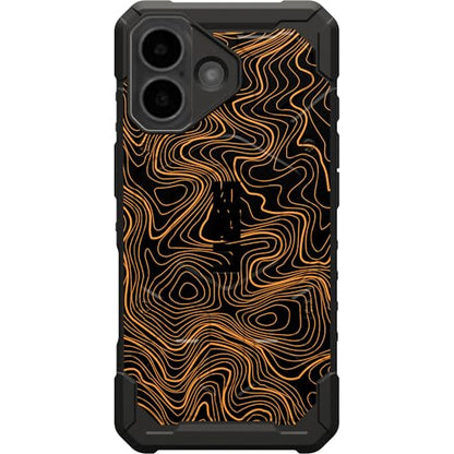 EGO TACTICAL UAG Urban Armor Gear Pathfinder case Compatible with MagSafe iPhone 17 [6.3" Screen] Special Edition Print - Black Gold Topography - color: Black Gold Topography, size: iPhone 17 (6.3")