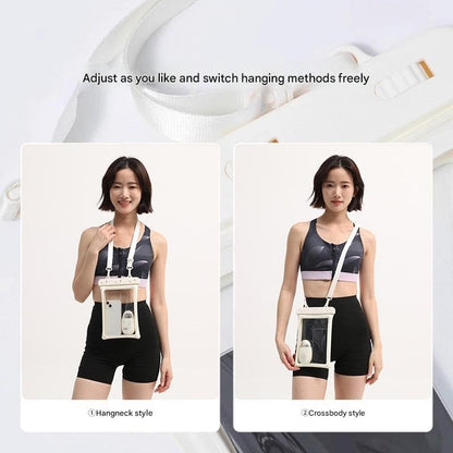 Universal Waterproof Phone Pouch — Oversized, can be Used as a Shoulder Bag, Featuring Dual airbags and a Transparent Touchscreen.(Green) - color: Green