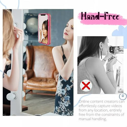 Anteel Silicone Suction Phone Case Adhesive Mount, Strong Grip Holder for Selfies and Tiktok Videos, Hands-Free Sticky Phone Grip for iPhone and Android, 2.17" x 3.15" (6 Pack) - color: 6 Pack