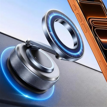 Wigoo Vacuum Magnetic Phone Holder for Car, MagSafe Car Mount, Black - color: Black