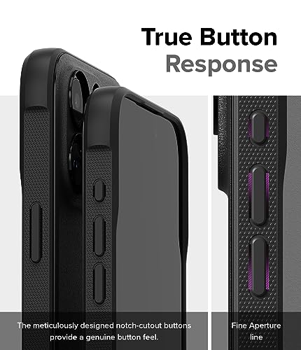 Ringke Onyx for iPhone 15 Pro Max Case, [Feels Good in The Hand] Oil & Dirt Resistant, Individual Lens Covers for Cameras, Non-Slip Enhanced Grip Lightweight Cover - Black | Anti-Fingerprint Texture, Slim & Lightweight Design, Non-Slip Side Pattern for Se