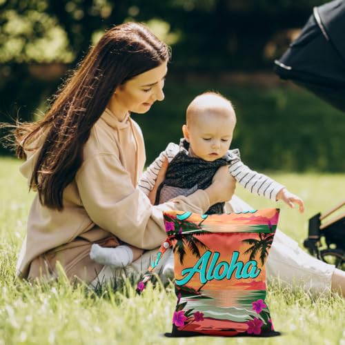Aloha Wet Dry Waterproof Bag, Travel Laundry Wet Bag for Swimsuit - color: Aloha2