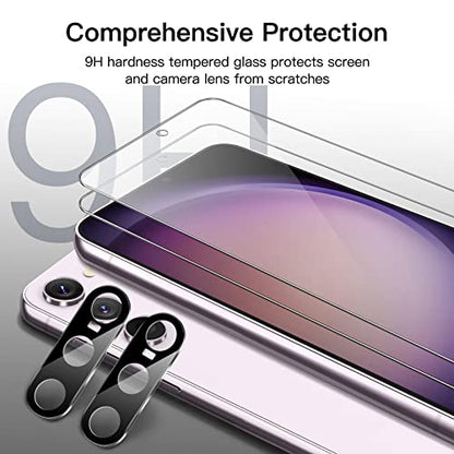 JETech Screen Protector for Galaxy S23 Plus, 2+2 Pack - size: Galaxy S23 Plus