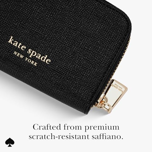 kate spade new york Devin Zip Magnetic Card Holder/Wallet - Black | Stylish Phone Wallet - Compatible w/MagSafe Phones & Cases -Detachable MagSafe Wallet for iPhone 17 Pro Max/16/15/14/Pixel 10 - color: Black-Devin Zip