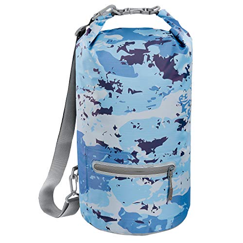 Skog Å Kust DrySak Roll Top Waterproof Bag, 5, 10 & 20 Liter - color: Blue Camo, size: 20 Liter