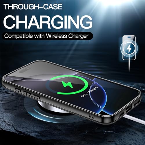 JETech Case for iPhone 16 Pro Max 6.9-Inch, Non-Yellowing Shockproof Phone Bumper Cover, Anti-Scratch Clear Back (Black) - color: Black, size: iPhone 16 Pro Max