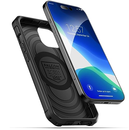ENCASED Compatible with iPhone 15 Case - Military Grade Protection with 360 Rugged Full-Body Coverage (iPhone 15) Black - size: iPhone 15