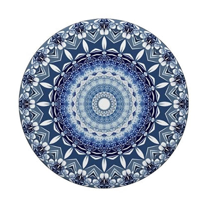 Cell Phone Pop Out Button Holder Mandala Floral Sky Blue PopSockets PopGrip: Swappable Grip for Phones & Tablets PopSockets Adhesive PopGrip - style: Adhesive PopGrip