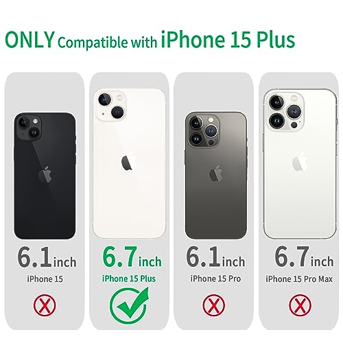 JJGoo Compatible with iPhone 15 Plus Case, Clear | Soft TPU Transparent Phone Cover, Shockproof Slim Bumper Protective Case - color: Clear
