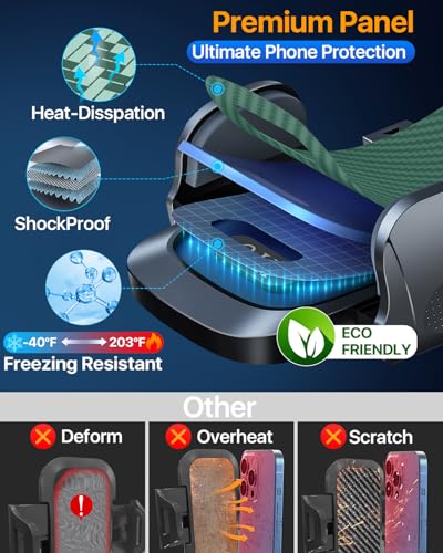 HTU 2026 Ultimate Best【True Military-Grade & Safety Cert】 Car Phone Holder - color: Green