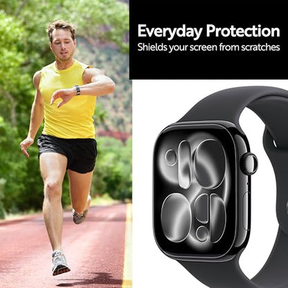 ArmorSuit 6 Pack for Apple Watch Series 11 46mm, Series 10 (46mm) Matte Screen Protector Anti-Glare MilitaryShield TPU Film - Made in USA - size: Matte 46mm