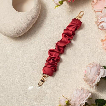 Phone Wrist Strap, Scrunchie Phone Lanyard with Tether Tab,Anti-Drop Hands-Free Wrist Strap (Red) - color: J