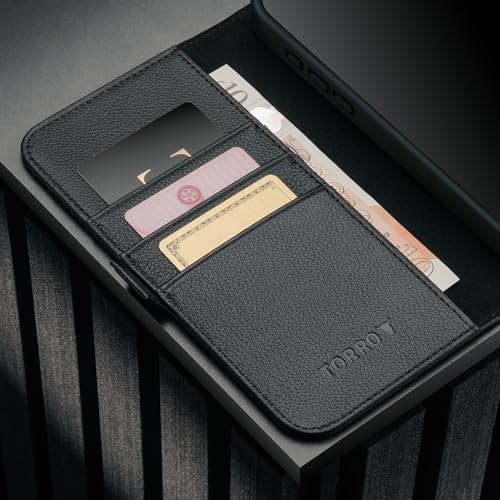 TORRO Leather Case Compatible with iPhone 17 Pro Max 6.9" 2025 - Premium Leather Wallet Flip Case with Kickstand and Card Slots (Compatible with Official MagSafe Chargers) - Black - color: Black, size: iPhone 17 Pro Max
