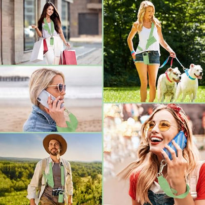 XANGNIER Clip and Go Strap for Phone with Wallet Crossbody,Avocado Color - color: Avocado Color
