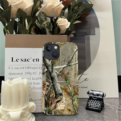 Case for iPhone 14 Plus, Dual Layer Phone Cover, Real Jungle Camo | Shockproof Hybrid Phone Case, Soft TPU and Hard PC, Durable Anti-Scratch Protection - color: Real Jungle Camo, size: Iphone 14 Plus