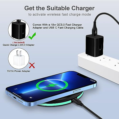 15W Samsung Wireless Charger Pad Fast Charging for Galaxy Z Flip Fold 8/7/6