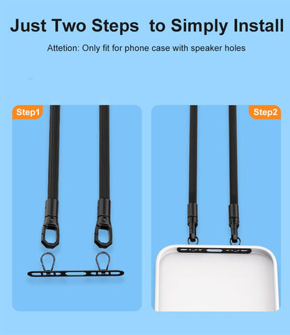 Phone Tether Tab with Two Hook, 0.4mm Ultra-thin Stainless Steel Cellphone Metal Patch,Universal Lanyard Tether Tab for Cell Phone - color: I