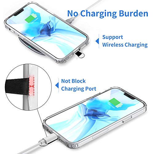 OUTXE Universal Phone Tether Tab Without Adhesive, 4 Pack Phone Lanyard Replacement Part for Phone Strap (4 PCS) - color: No Adhevise-black
