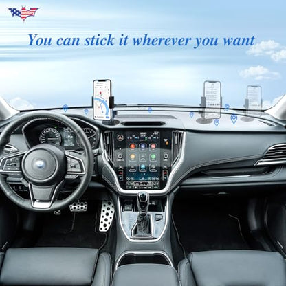 2026 Upgraded Car Phone Mount, 780° Adjustable Magnetic Anti-Slip Mat-Black - size: Mat-Black