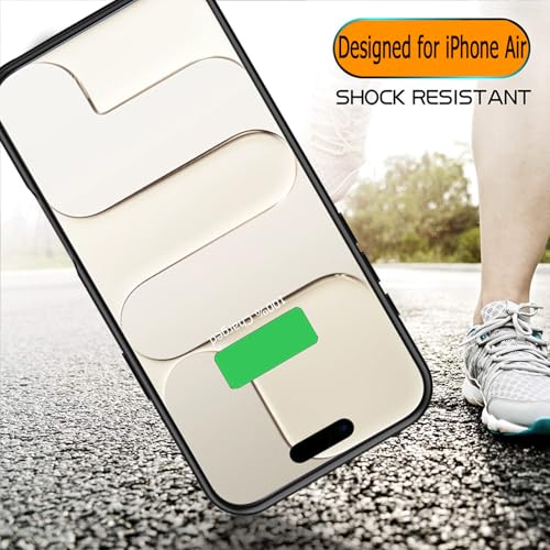 Battery Case for iPhone Air, Full Encircle 12000mAh High Capacity Rechargeable Portable Charger Case Extended Battery Pack for iPhone Air(6.5 inch) Wireless Charging Cover with Carplay-Black - size: iPhone Air (6.5 inch)