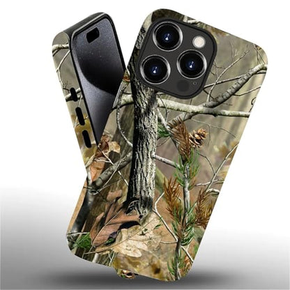 Case for iPhone 15 Pro Max, Dual Layer Phone Cover, Real Jungle Camo | Shockproof Hybrid Phone Case, Soft TPU and Hard PC, Durable Anti-Scratch Protection - color: Real Jungle Camo, size: Iphone 15 Pro Max