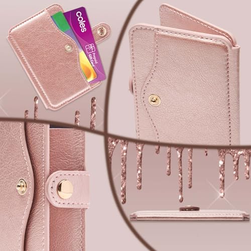 M-Plateau Phone Wallet Stick on, Adhesive Slim Credit Card Holder - color: Pink