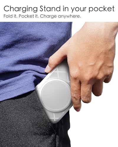 3 in 1 Charging Station for Multiple Devices,Travel Wireless Charging Station, Foldable Charger for iPhone 16/15/14/13/12/SE/11/X/8 Series,& Android Phone,& AirPods,& iWatch (Adapter Not Included)