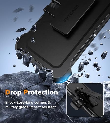 FNTCASE for Moto G 5G 2024 Case with 360 Rotatable Belt-Clip Holster Black | Rugged Heavy Duty Drop Protection, Military Grade Shockproof Durable Protective Cell Phone Cover