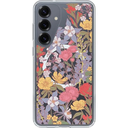 OtterBox Samsung Galaxy S25+ Symmetry Series Clear Magnet Case - Wildflower - color: Wildflower, style: Samsung Galaxy S25+