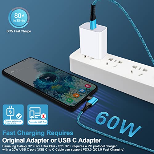 USB C to USB C Charger Cord 6FT Right Angle Fast Charging for iPhone 17 Pro