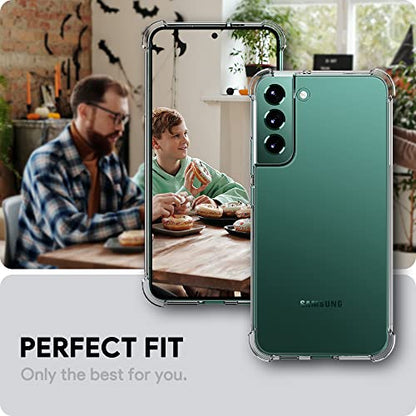 Case for Samsung Galaxy S22 Case, Galaxy S22 Case, Ultra [Slim Thin] Scratch Resistant Flexible TPU Gel Rubber Soft Silicone Protective Clear Case Cover for Samsung Galaxy S22 (Clear) - size: S22