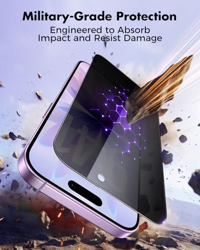 UNBREAKcable Privacy Screen Protector for iPhone 17 2 Pack - size: iPhone 17