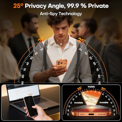 TOCOL for iPhone 17 Pro Privacy Screen Protector - color: Privacy