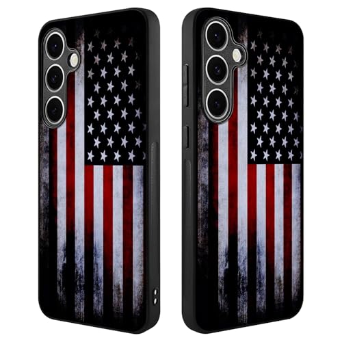 Compatible with Samsung Galaxy S24 Fe Case American Flag Pattern | Anti-Scratch Hard PC Back, Non-Slip Soft TPU Sides, Shockproof Protection Cover - color: American Flag
