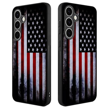 Compatible with Samsung Galaxy S24 Fe Case American Flag Pattern | Anti-Scratch Hard PC Back, Non-Slip Soft TPU Sides, Shockproof Protection Cover - color: American Flag