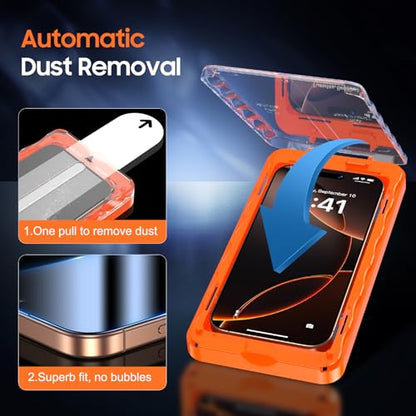 UniqueMe 360° Privacy Screen Protector for iPhone 16 Pro Max - 6.9 inch - size: 16 Pro Max 6.9 inch